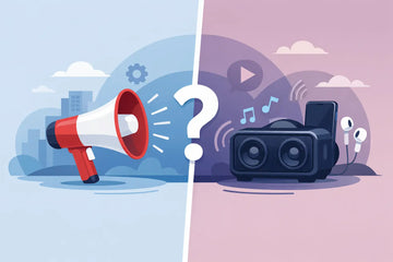 Megaphone or Portable Speaker: Which Fits?