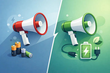 Battery Megaphone Versus Rechargeable