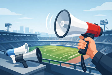 Choosing a Stadium Announcement Megaphone