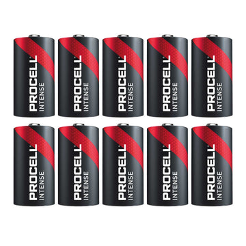 x10 Procell D Size Alkaline Intense Power Batteries