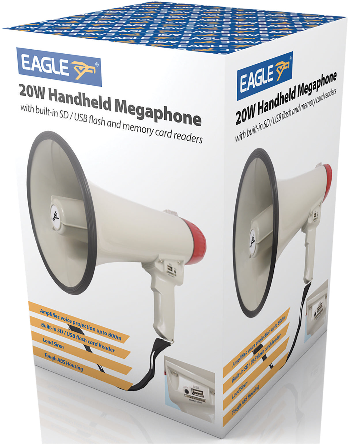Megaphone Flash Card.pdf Eagle 20W Handheld Megaphone With SD/USB Flash Card Readers