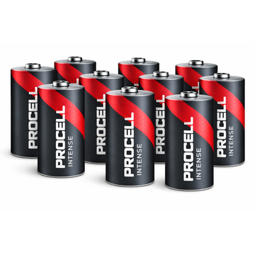 x10 Procell C Size Alkaline Intense Power Batteries